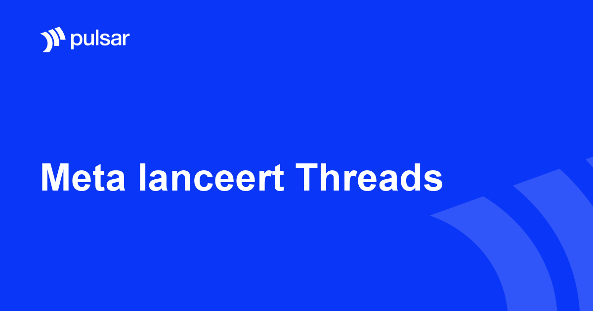Meta lanceert Threads
