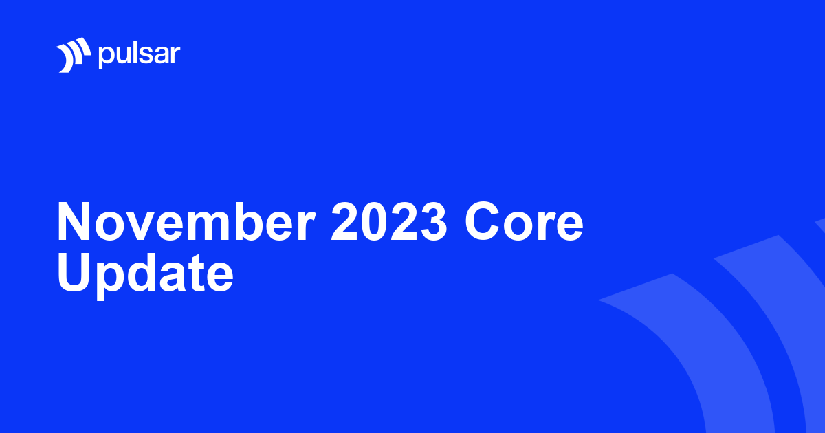 November 2023 Core Update