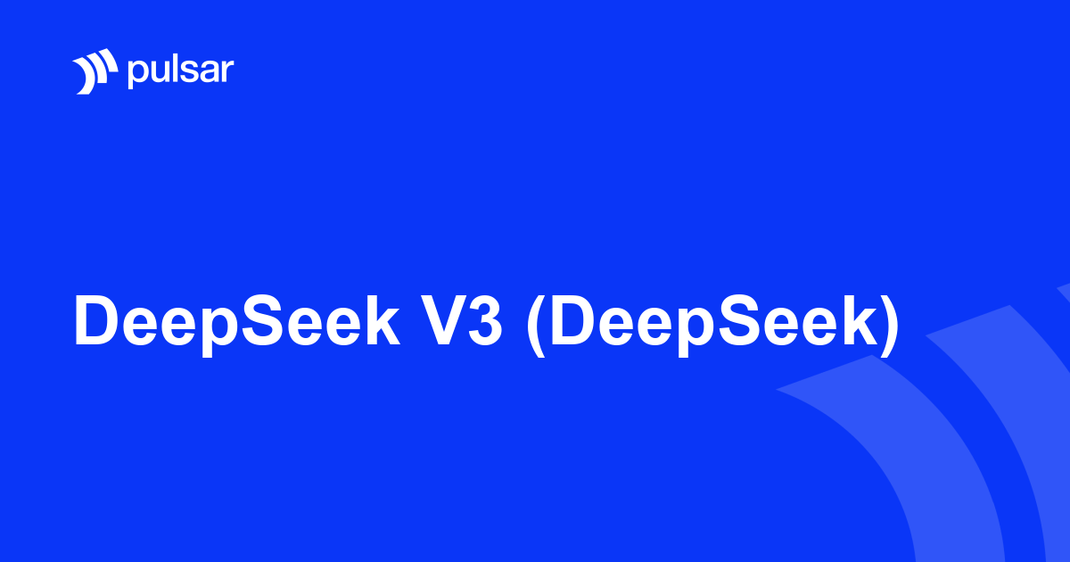 DeepSeek V3 (DeepSeek)